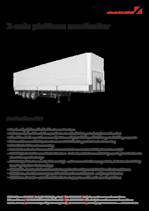 Plachtové návěsy Schwarzmüller 3-axle platform semitrailer