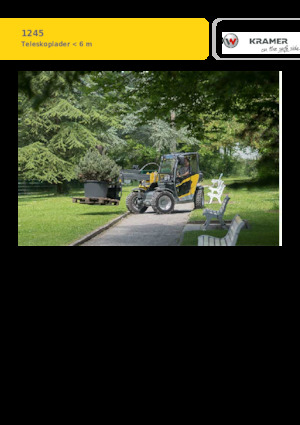 Teleskopické manipulátory Kramer 1245