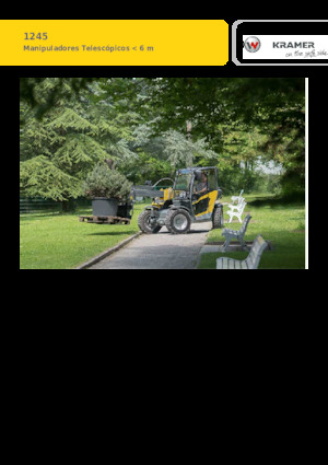 Teleskopické manipulátory Kramer 1245