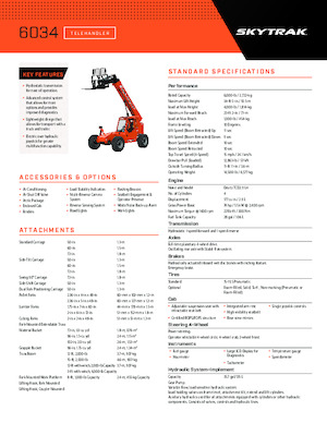 Teleskopické manipulátory JLG 6034