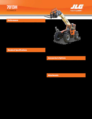 Teleskopické manipulátory JLG 7013H