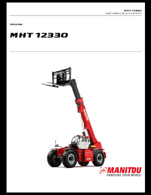 Teleskopické manipulátory Manitou MHT 12330
