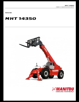 Teleskopické manipulátory Manitou MHT 14350