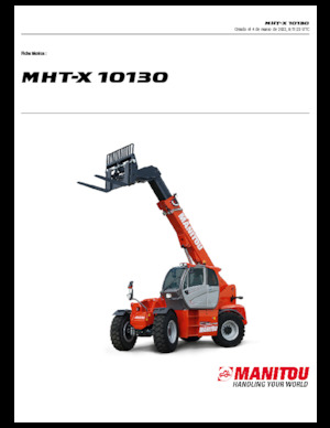 Teleskopické manipulátory Manitou MHT-X 10130
