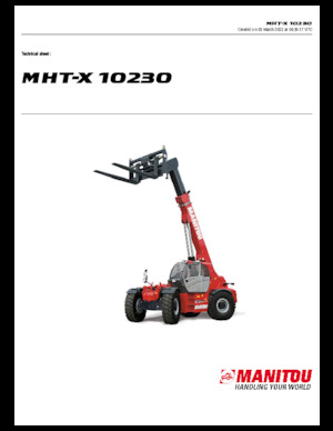Teleskopické manipulátory Manitou MHT-X 10230