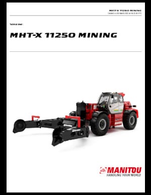 Teleskopické manipulátory Manitou MHT-X 11250 Mining