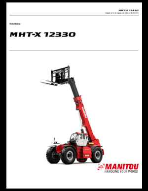 Teleskopické manipulátory Manitou MHT-X 12330