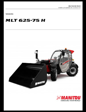 Teleskopické manipulátory Manitou MLT 625-75 H
