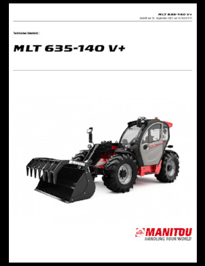 Teleskopické manipulátory Manitou MLT 635-140 V+