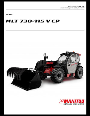 Teleskopické manipulátory Manitou MLT 730-115 V CP