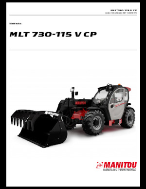 Teleskopické manipulátory Manitou MLT 730-115 V CP