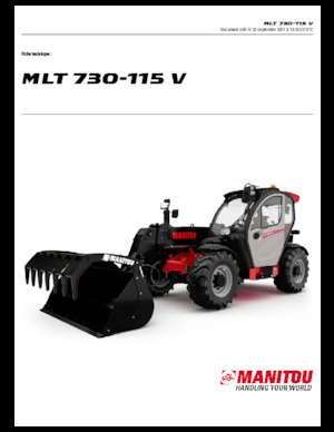 Teleskopické manipulátory Manitou MLT 730-115 V