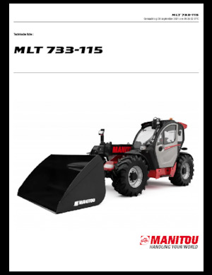 Teleskopické manipulátory Manitou MLT 733-115