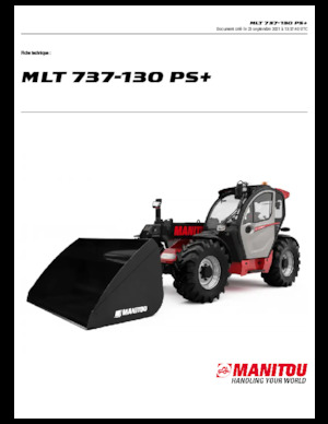 Teleskopické manipulátory Manitou MLT 737-130 PS
