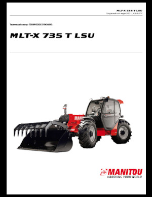 Teleskopické manipulátory Manitou MLT-X 735 T LSU
