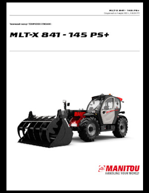 Teleskopické manipulátory Manitou MLT-X 841 - 145 PS+