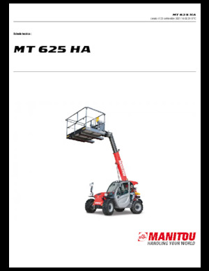 Teleskopické manipulátory Manitou MT 625 HA