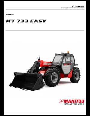 Teleskopické manipulátory Manitou MT 733 EASY Standard (STV)