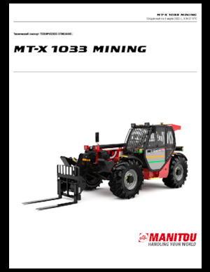 Teleskopické manipulátory Manitou MT-X 1033 Mining