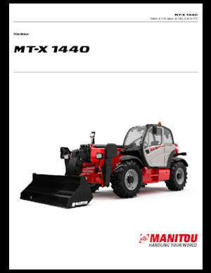 Teleskopické manipulátory Manitou MT-X 1440