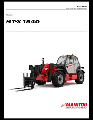 Teleskopické manipulátory Manitou MT-X 1840