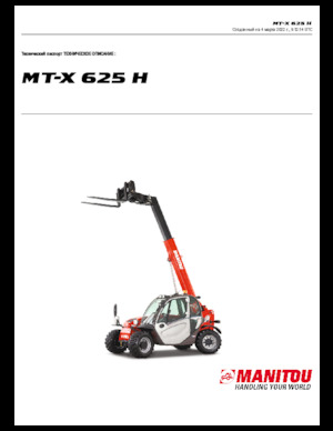 Teleskopické manipulátory Manitou MT-X 625 H