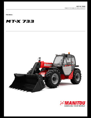 Teleskopické manipulátory Manitou MT-X 733