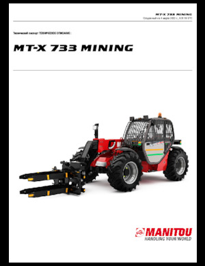 Teleskopické manipulátory Manitou MT-X 733 Mining