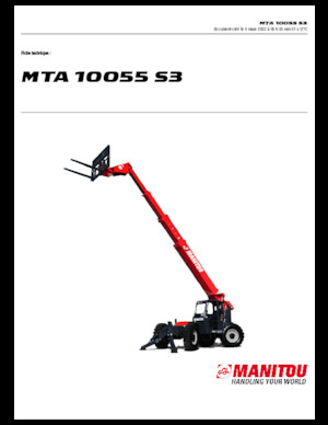 Teleskopické manipulátory Manitou MTA 10055 S3