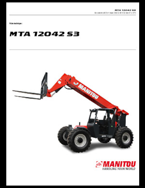 Teleskopické manipulátory Manitou MTA 12042 S3
