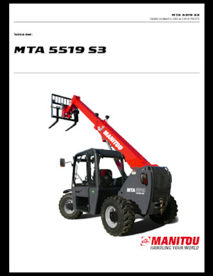 Teleskopické manipulátory Manitou MTA 5519 S3