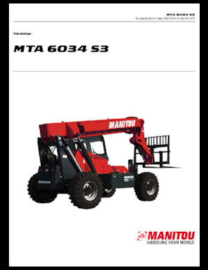 Teleskopické manipulátory Manitou MTA 6034 S3