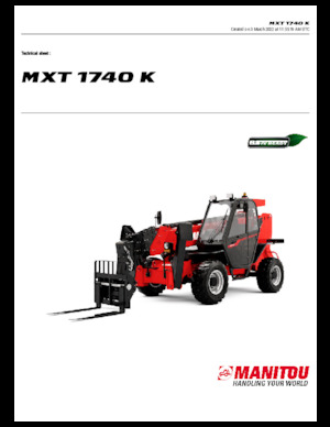 Teleskopické manipulátory Manitou MXT 1740 K