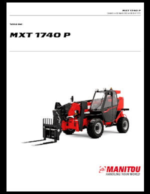 Teleskopické manipulátory Manitou MXT 1740 P