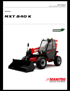 Teleskopické manipulátory Manitou MXT 840 K