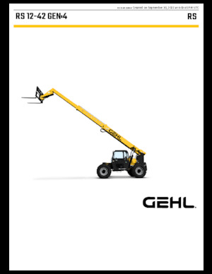 Teleskopické manipulátory Gehl RS12-42