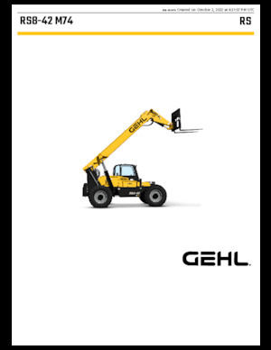 Teleskopické manipulátory Gehl RS8-42 M74