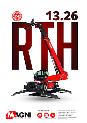 Teleskopické nakladače s horní konstrukcí MAGNI RTH 13.26 SH