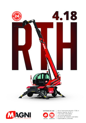Teleskopické nakladače s horní konstrukcí MAGNI RTH 4.18 Smart