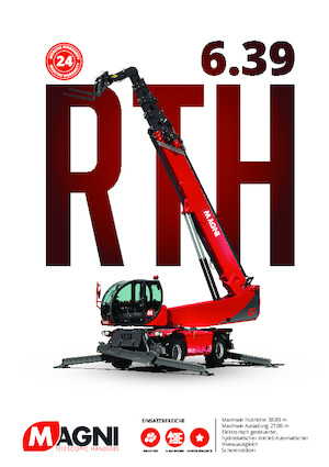 Teleskopické nakladače s horní konstrukcí MAGNI RTH 6.39 SH