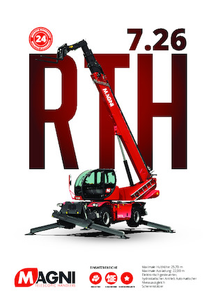 Teleskopické nakladače s horní konstrukcí MAGNI RTH 7.26 SH