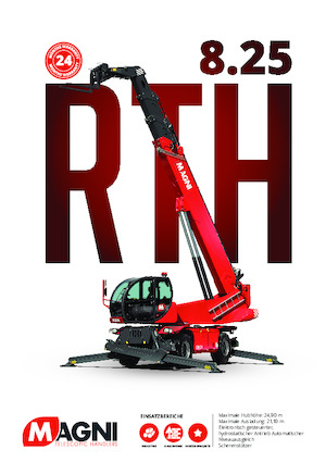Teleskopické nakladače s horní konstrukcí MAGNI RTH 8.25 SH