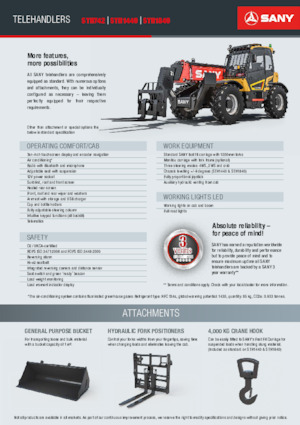 Teleskopické manipulátory Sany STH1840