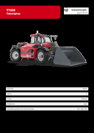 Teleskopické manipulátory Weidemann T7035 