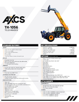 Teleskopické manipulátory AXCS TH-1056