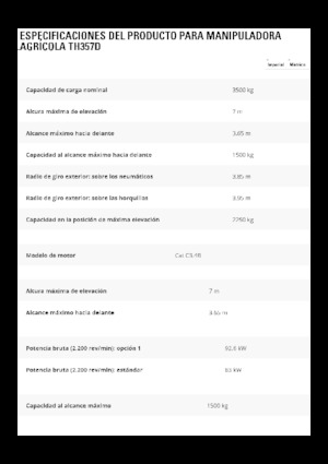 Teleskopické manipulátory Caterpillar TH357D