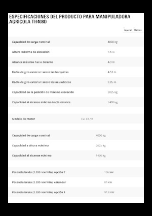 Teleskopické manipulátory Caterpillar TH408D