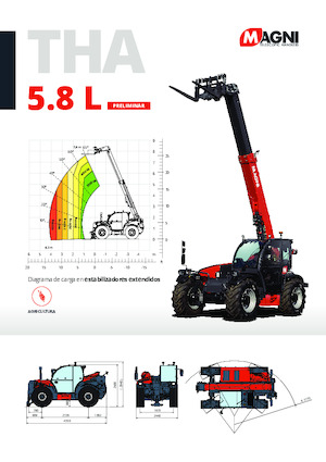 Teleskopické manipulátory MAGNI THA 5.8 L