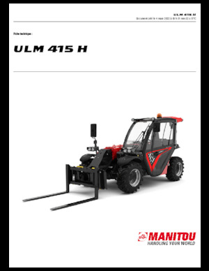 Teleskopické manipulátory Manitou ULM 415 H
