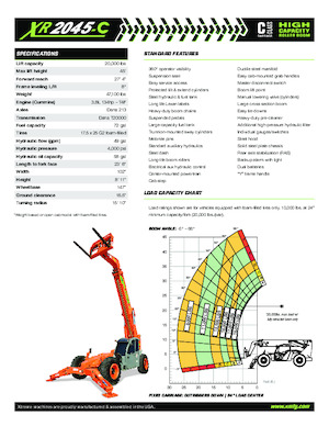 Teleskopické manipulátory Xtreme XR2045-C
